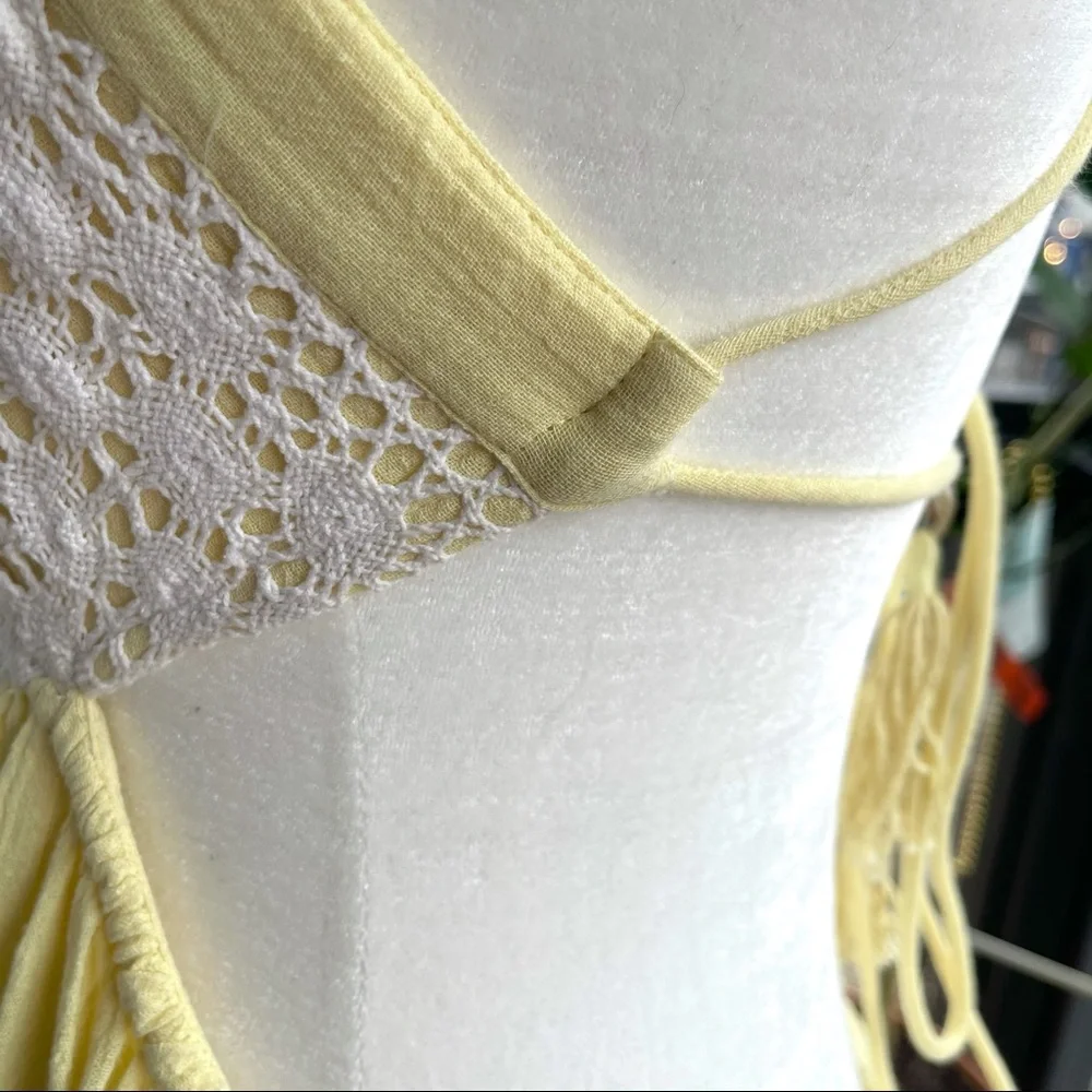 Yellow and white Free people summer dress - Picture 10 of 11